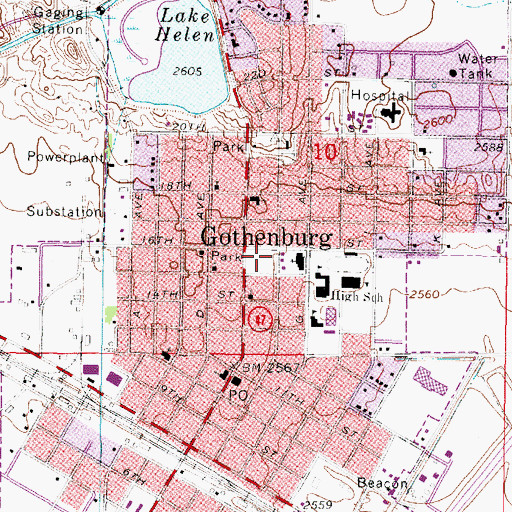 Topographic Map of Ehmen Park, NE