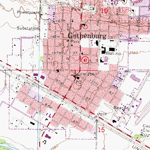 Topographic Map of Tallin Church, NE