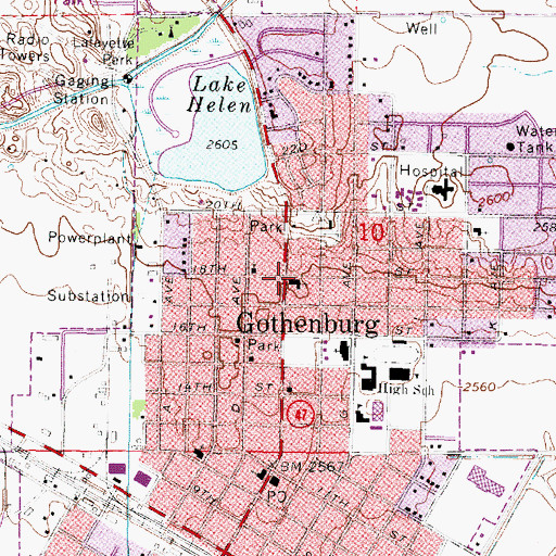 Topographic Map of Evangelical Free Church, NE