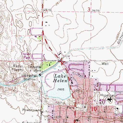 Topographic Map of Victory Assembly of God Church, NE