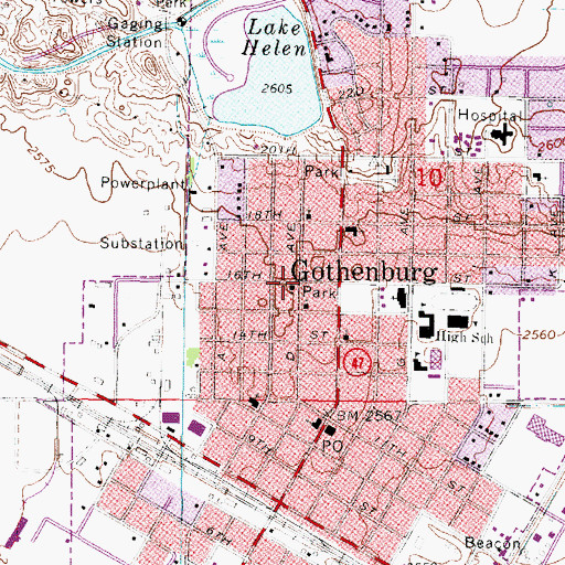 Topographic Map of Seventh Day Adventist Church, NE