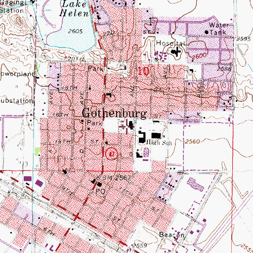 Topographic Map of American Lutheran Church, NE