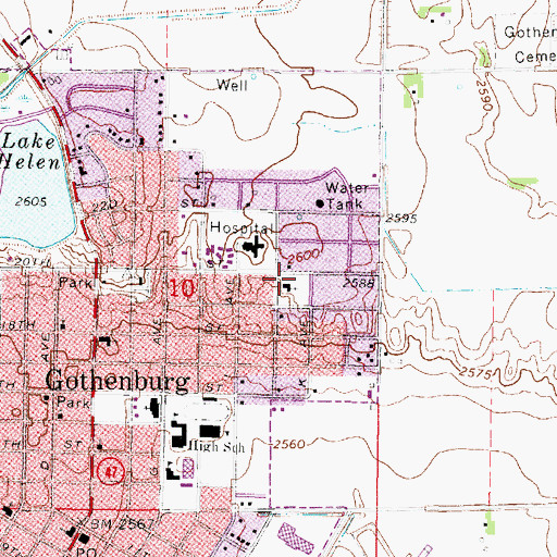Topographic Map of Our Lady of Good Counsel Church, NE