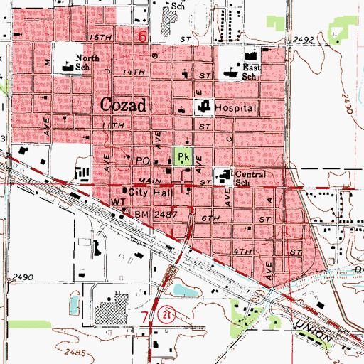 Topographic Map of Robert Henri Museum and Historical Walkway, NE