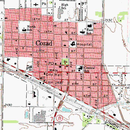 Topographic Map of Presbyterian Church, NE