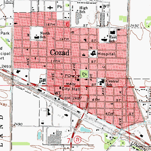 Topographic Map of United Methodist Parkview Church, NE