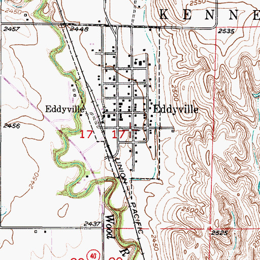 Topographic Map of Saint Patricks Catholic Church, NE