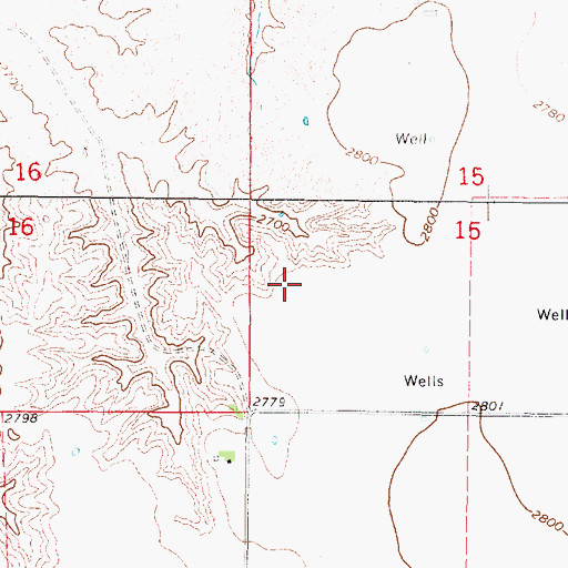Topographic Map of Township of Farnam, NE