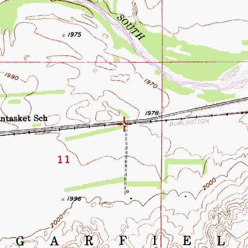 Topographic Map of Nantasket (historical), NE