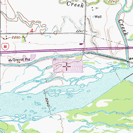 Topographic Map of Blue Hole East Lake, NE