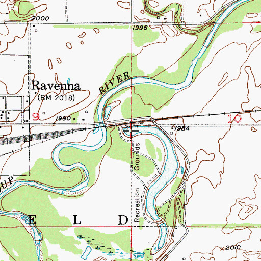 Topographic Map of Buffalo County Lake, NE