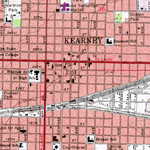 Topographic Map of Mother Hull Home, NE
