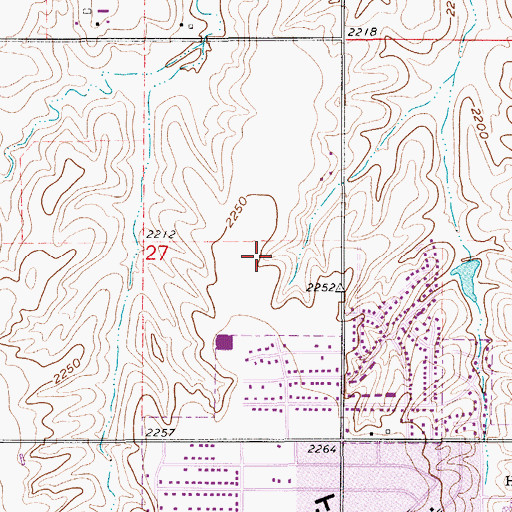 Topographic Map of Richard Young Hospital, NE