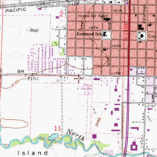 Topographic Map of Trails and Rails Museum, NE