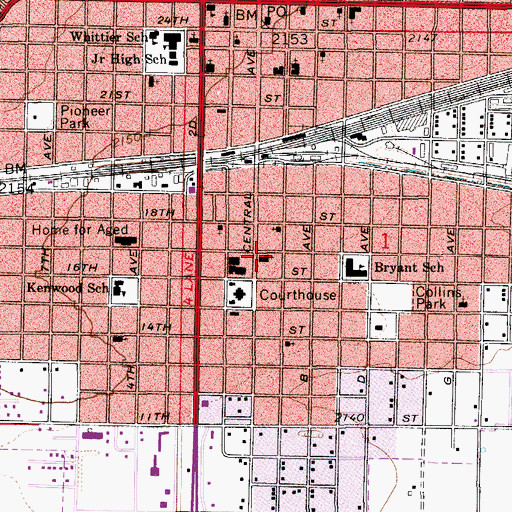 Topographic Map of Faith United Methodist Church, NE