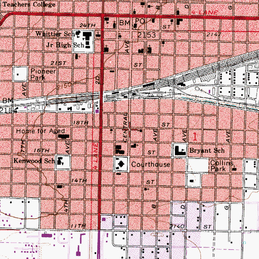 Topographic Map of Salvation Army, NE