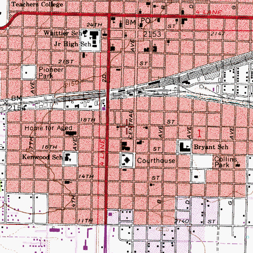 Topographic Map of Church of Christ, NE