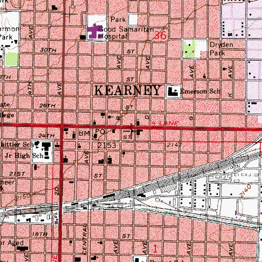 Topographic Map of Zion Lutheran Church, NE