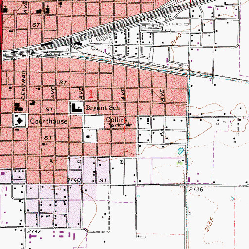 Topographic Map of Saint George Orthodox Church, NE