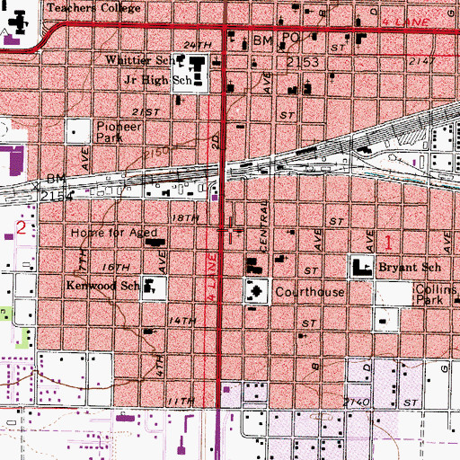 Topographic Map of Open Bible Church, NE