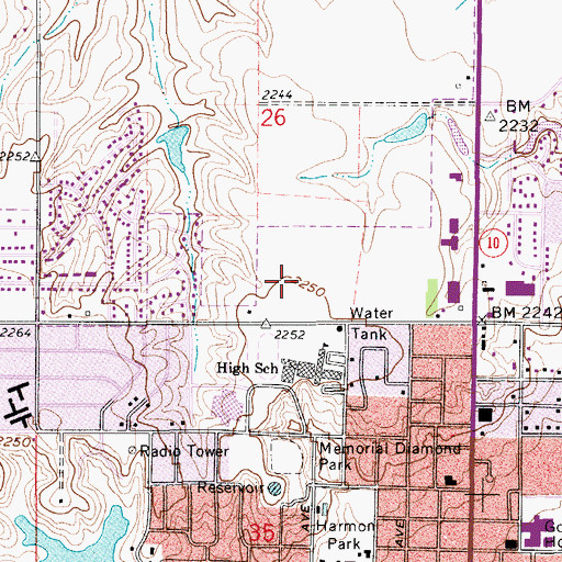 Topographic Map of Evangelical Free Church, NE