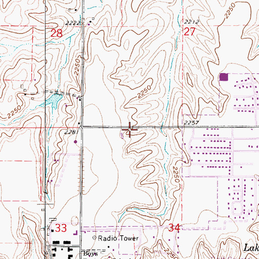 Topographic Map of New Life Assembly of God Church, NE