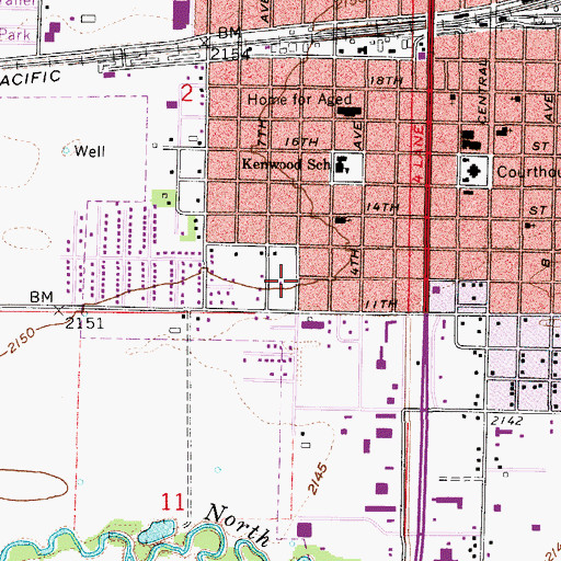 Topographic Map of Centennial Park, NE