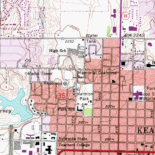 Topographic Map of Apollo Park, NE