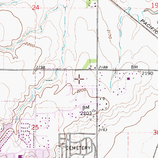 Topographic Map of Meadowlark Elementary School, NE