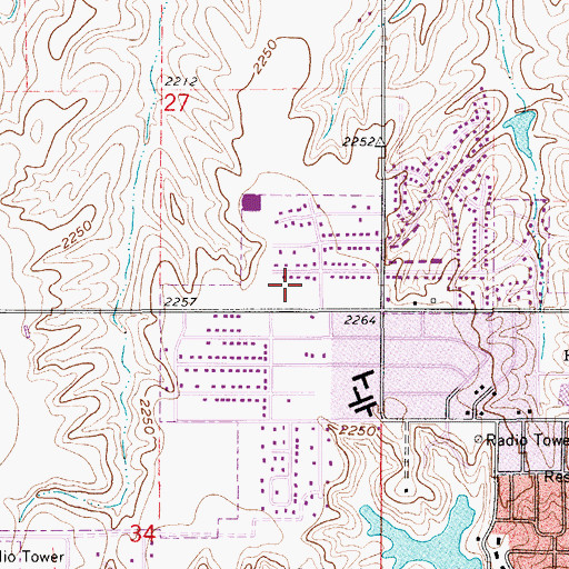 Topographic Map of Prairie View Elementary School, NE