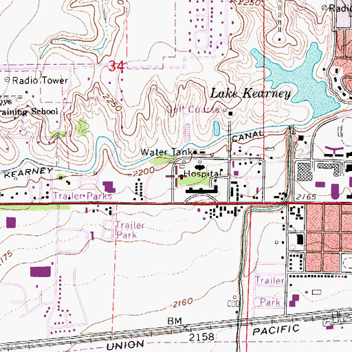 Topographic Map of Frank House, NE
