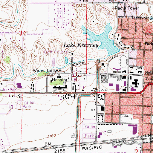 Topographic Map of University Residence South, NE