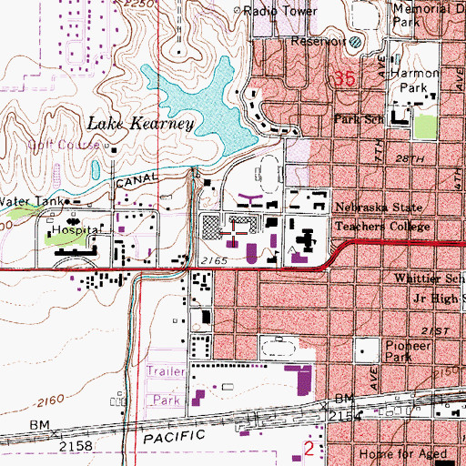 Topographic Map of Otto Olsen Building, NE