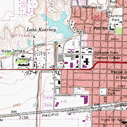 Topographic Map of Art Annex, NE