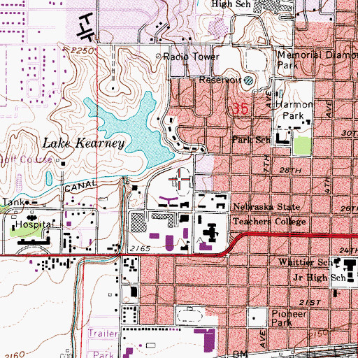Topographic Map of Foster Field, NE