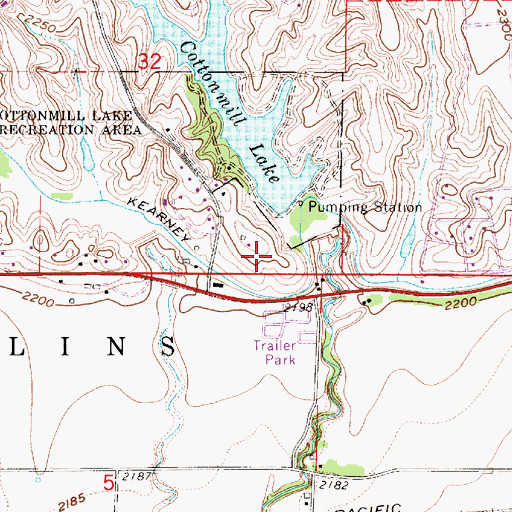 Topographic Map of Cottonmill Trail, NE
