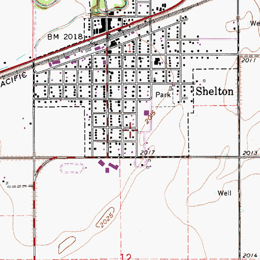 Topographic Map of Saint Pauls Lutheran Church, NE