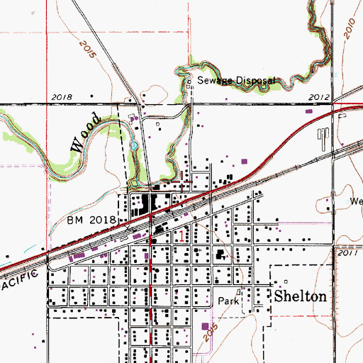 Topographic Map of United Methodist Church, NE