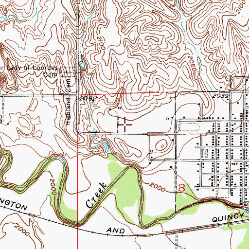 Topographic Map of Ravenna Public Schools, NE