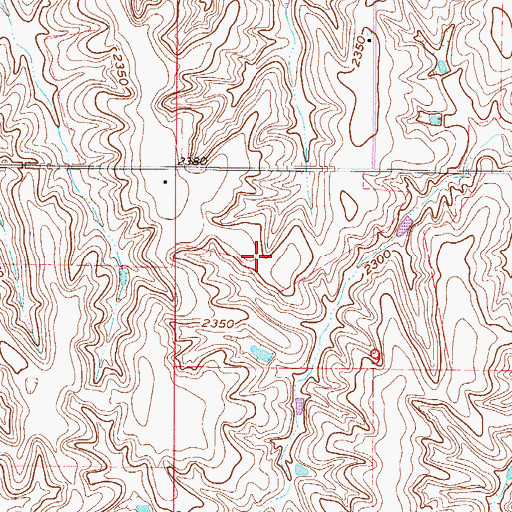 Topographic Map of Amherst Public Library, NE
