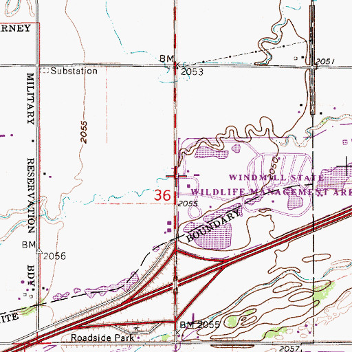 Topographic Map of Gibbon Historical Marker, NE