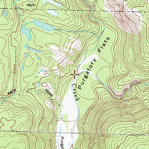 Topographic Map of Lime Creek, CO