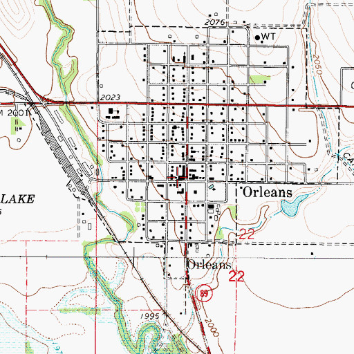 Topographic Map of Saint Mary Catholic Church, NE