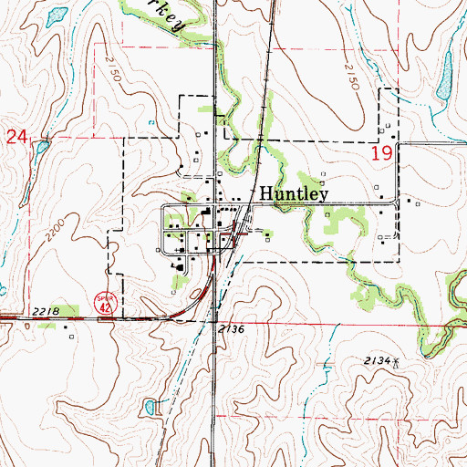 Topographic Map of Midland Co-op Elevator, NE