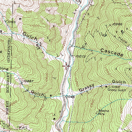 Topographic Map of Minnesota Gulch, CO