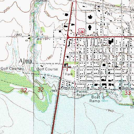 Topographic Map of Hoesch Memorial Library, NE