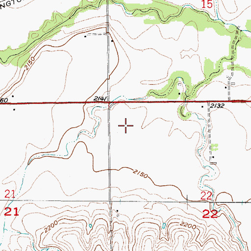 Topographic Map of Township of Beaver City, NE