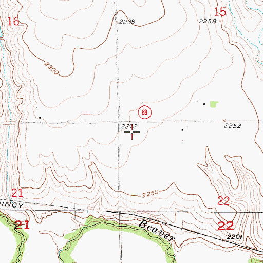 Topographic Map of Township of Eureka, NE