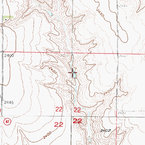 Topographic Map of Township of Wilsonville, NE