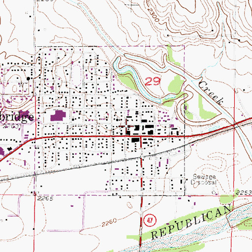 Topographic Map of Cambridge Medical Clinic, NE